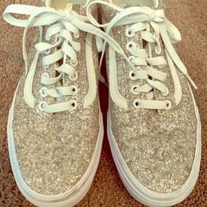Brand New Glitter Gold Vans